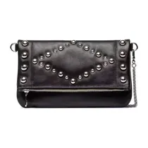 Comprar Prune Cartera Bandolera Sobre Cuero Vaca Con Tachas