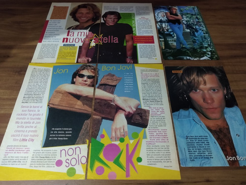 (ao116) Jon Bon Jovi * 90s * Recortes Revistas Clippings