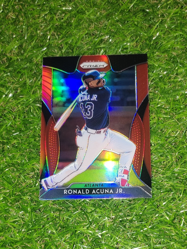 Cv Ronald Acuña Jr Red Ruby 2020 Panini Prizm 