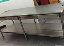 Comprar Mesón De Trabajo 100% Acero Inoxidable De 2.60 Mts De Largo.
