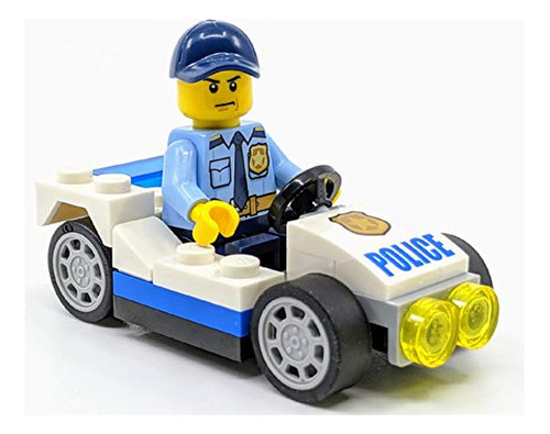 Lego City: Hombre Policía Con Coche Patrullero Y Esposas