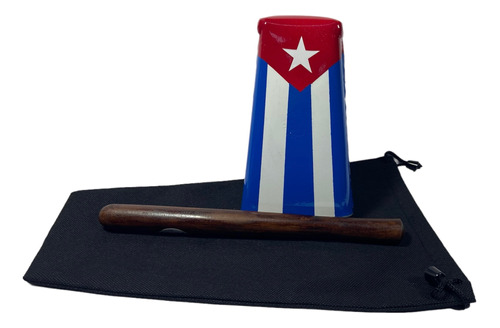 Campana Salsera Mediana 17 Cm Cuba Con Palo Y Funda