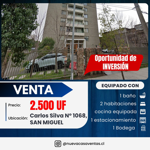 ¡tu Nuevo Hogar! Dpto 2d/1b Carlos Silva V. 1068
