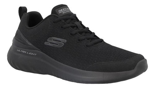 Tenis Hombre Skechers Textil Suela Plana Camiar Correr Ajust