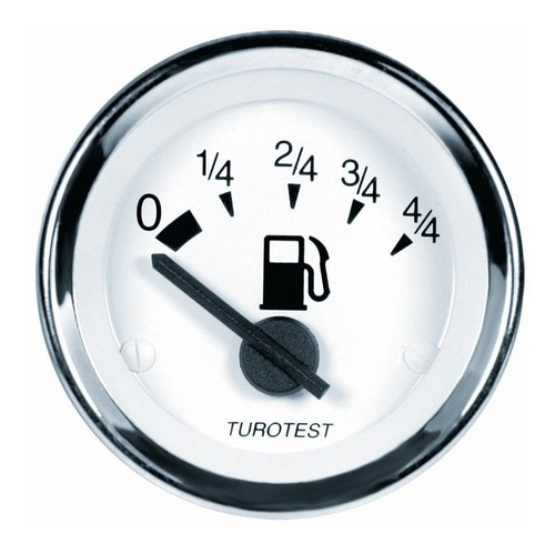Indicador De Combustível 4/4 Branco 12 Volts Marítimo 