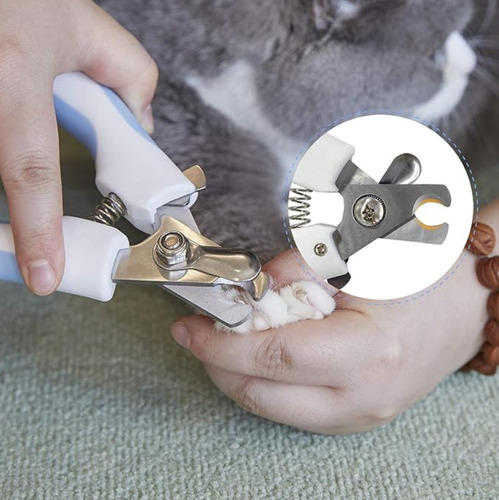 Tijeras Uñas + Pulidor De Garras Higiene Aseo Para Mascotas