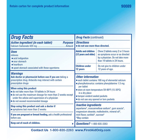 Physicianscare Medicamento Antiacidez Estomacal (comparado C