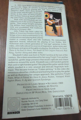 Imagem 2 de 4 de John Fahey Elizabeth Cotten Rare Interviews Vhs Fingerstyle
