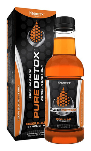 Pure Detox Tangerine Antidoping Potente 16 Oz Limpiador 
