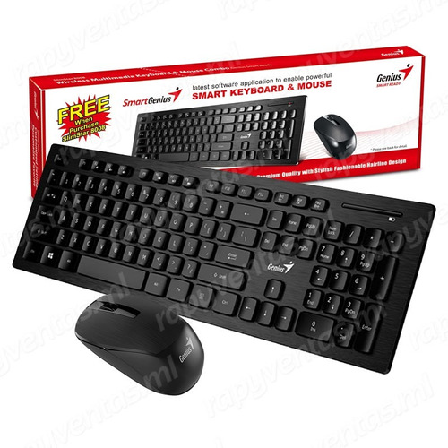 Kit Inalámbrico Teclado + Mouse Español Ñ | Slimstar 8008 01