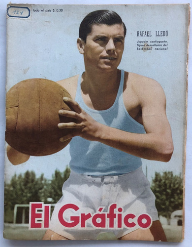 El Grafico Nº 1496 Rafael Lledo Basketball Marzo 1948