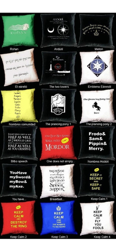Imagen 8 de 10 de Almohadones Hobbit Game Of Thrones Tolkien Lord Of The Rings