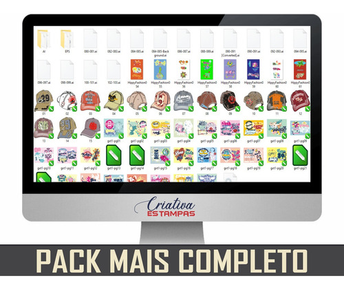 Imagem 8 de 10 de Pack Completo Artes Gráfica Vetores Estampa Imagens Santinho