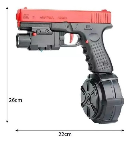 Novo New Lazhu Pistola De Bala De Gel Elétrica X2 Para
