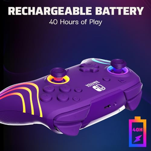 Pdp Afterglow Wave Pack: Controlador Inalmbrico Para Switch
