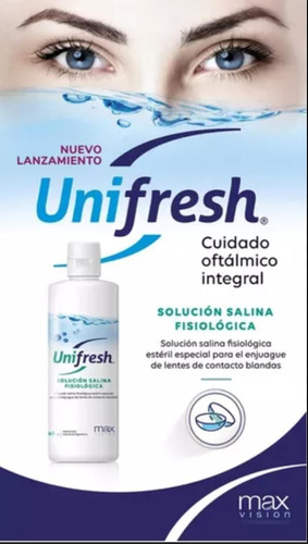 Unifresh Solución Salina Lentes De Contacto Blandas X 360 Ml
