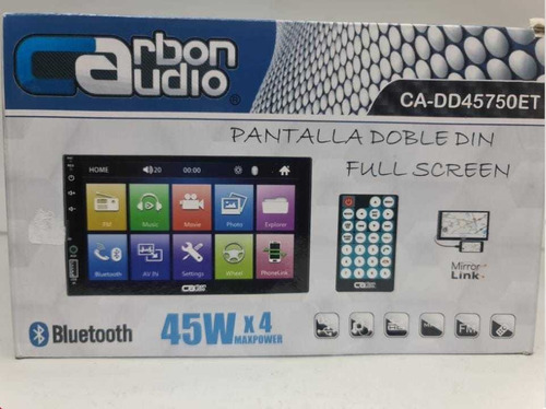 Carbon Audio Pantalla 2 Din Touch Mirror Link Usb Bluetooth 