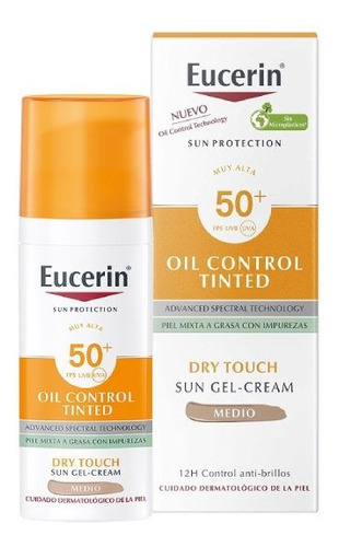 Eucerin Oil Control Tono Medio 50ml Spf50