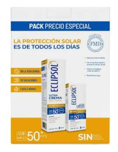 Protector Solar Eclipsol Fps 50+ Ultra Crema 125g + 60g