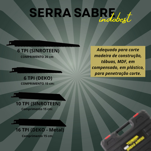 Serrote Elétrico 2 Baterias De Lition Com 4 Laminas 1500w