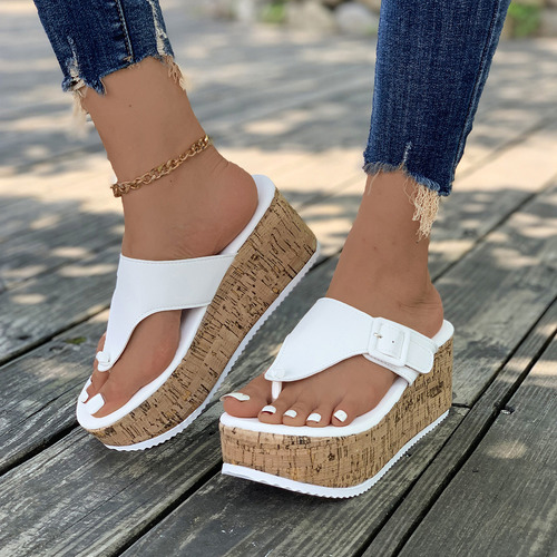 Sandalias De Playa Para Mujer, Zapatillas Con Plataforma Con