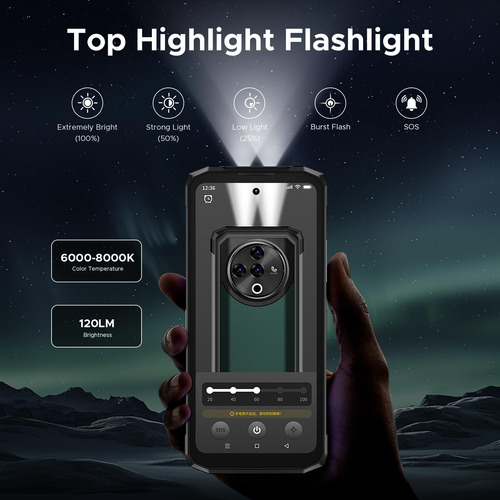 Smartphone Doogee Fire 6 Power Rugged 20gb+256gb 50mp Androi