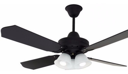 Ventilador Techo Madera 303 Tulipas Vidrio 5 Años Garantia