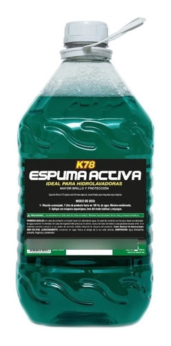 K78 Espuma Activa Ph Neutro Hidrolavadora Foam Lance 5 Lts