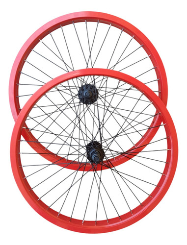 Par Rines + Par Camaras Bmx Rin 20 Aluminio Doble Capa