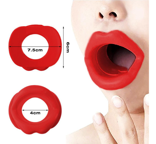 2x Silicone Face Lift Mais Magro Labial Trainer Músculo