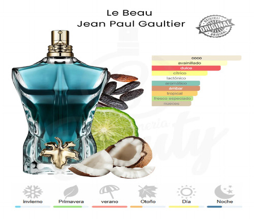 Perfume Jean Paul Gaultier Le Beau Edt 125ml Hombre