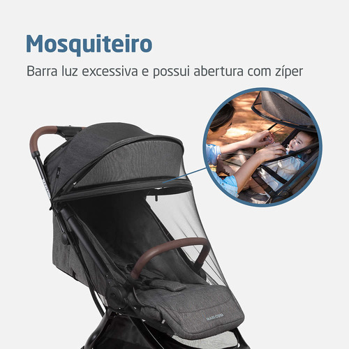 Carrinho Eva³ Com Bebê Conforto E Base Maxi Cosi
