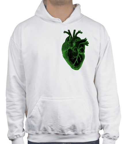 Sudadera Con Diseño De Corazón  Verde Heart To Heart