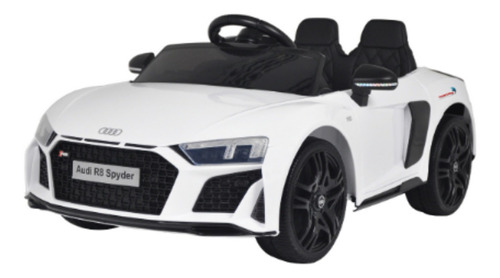 Mini Carro Elétrico Audi R8 Spyder Infantil Som Luz Cores Cor Branco