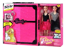 Comprar 2 Muñecas Con Ropero Accesorios Zapatos Vestidos Carteras