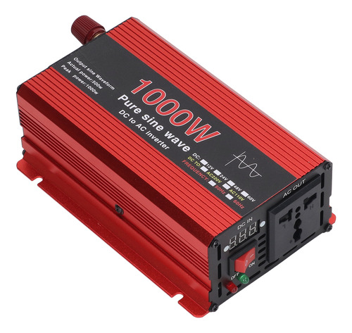 Inversor De PotĂȘncia 1000w Pure Sine Dc 12v Para Ac 220v Sob