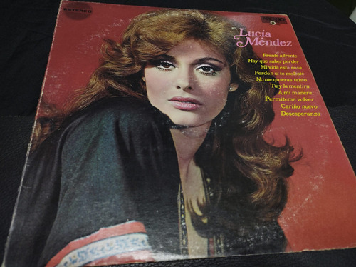 Lucia Mendez Frente A Frente Vinyl Lp Acetato Vinilo Imp