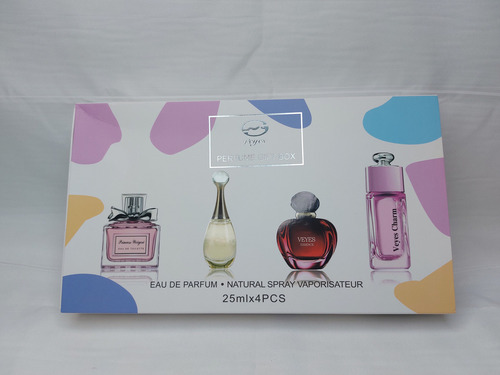 Perfumes Mujer Sets De Fragancias 4pzs 25 Ml, Ideal
