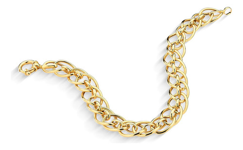 Pulseira Grumet De Elo Entrelaçado De 8.6mm Em Ouro 18k 20,0