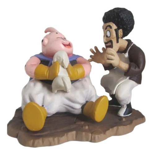Dragon Ball Mr Satan Dando De Comer A Majin Bu Con Mascota