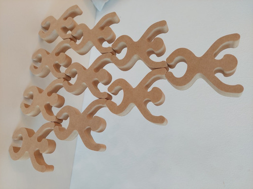 Imagen 2 de 2 de Figura Armar Equilibrista Triunfador Salto Madera Bloque
