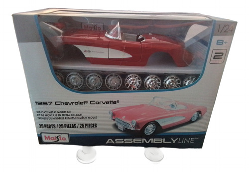 Maisto 1:24 Chevrolet Corvette 1957 Convertible Rojo