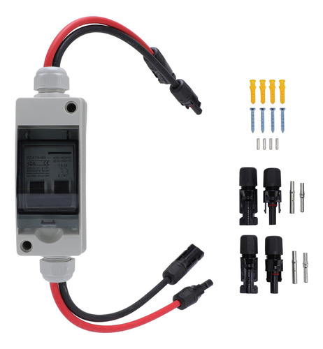 Disyuntor Ac Dc, Panel Solar De 40 A, Desconecta El Agua Ip6