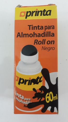 Tinta Roll On Para Almohadillas Printa Color Negro