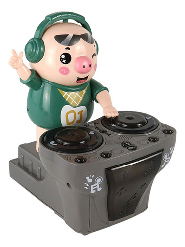 Juguete U Dj Electric Music Dancing Pig Con Luz Colorida