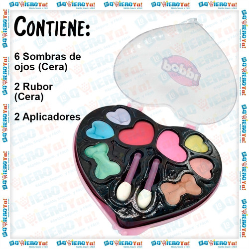 Imagen 4 de 9 de Mi Primer Set Maquillaje Poppi Corazón + Set Cabello Fashion