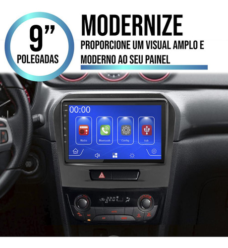 Kit Multimidia Android Auto Mp5 Vitara 16 17 18 19 20 21 22
