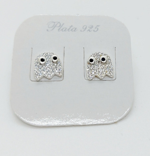 Aros De Plata 925 Rodinados Micropavé  Fantasmita