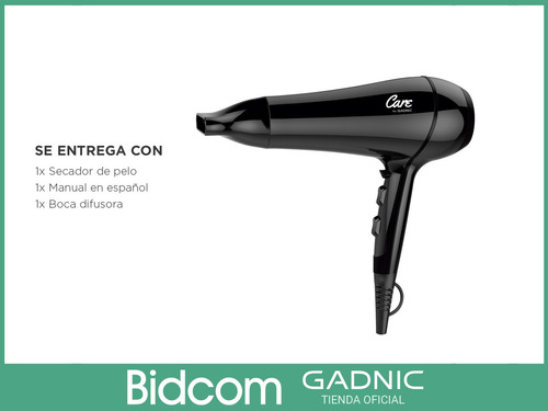 Secador De Pelo Peluqueria Profesional Gadnic Ceramic S2100