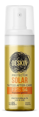 Deskin Protector Solar Fps 54 Uva Uvb Post Tatuaje X 60 Ml